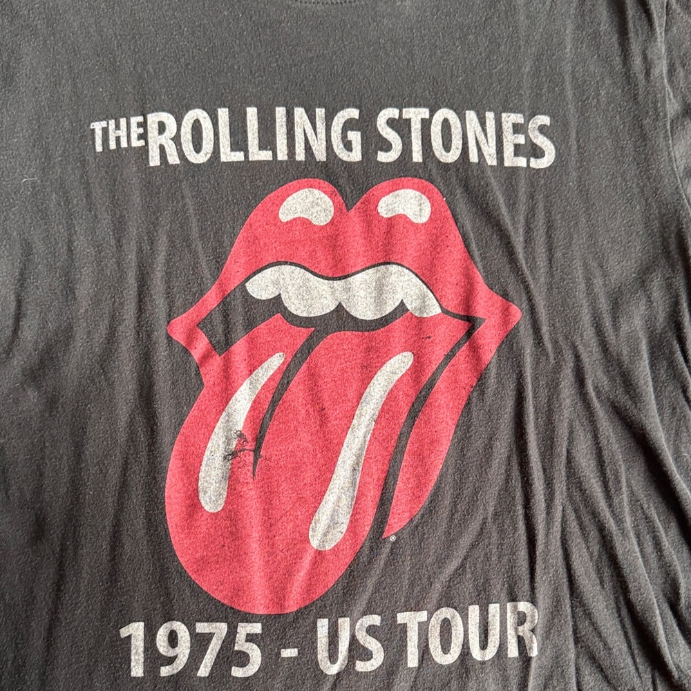 The Rolling Stones Black Cotton Tee - Picture 3 of 3
